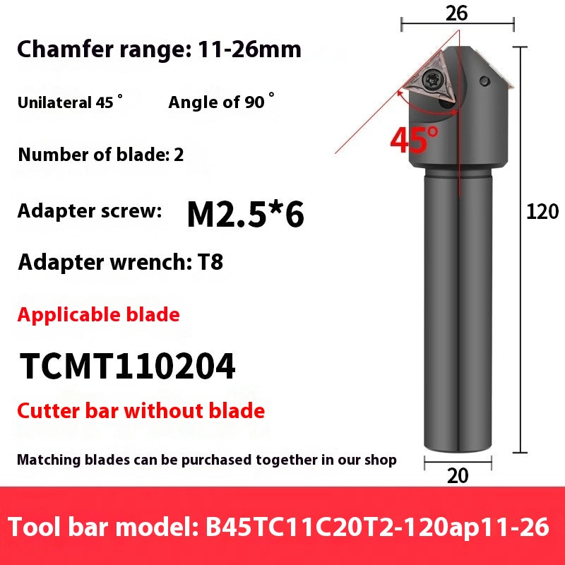 6039 Machining center 15 20 25 30 35 40 45 50 55 60 65 70 75 degree chamfering toolholder TCMT Shandong Denso Pricision Tools Co.,Ltd.